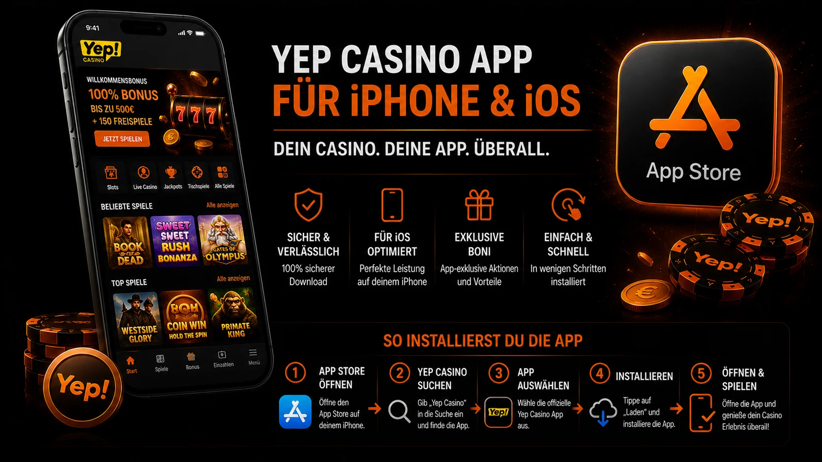 Yep Casino App Download für iPhone und iOS